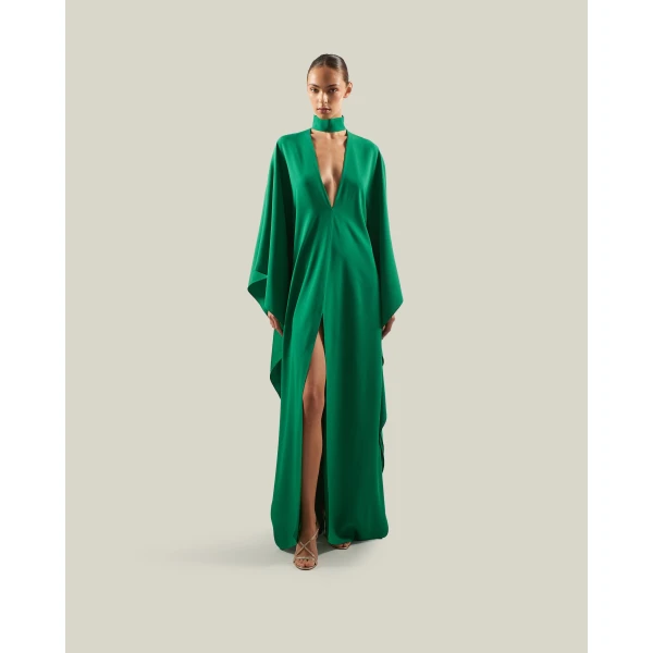 Taller Marmo OOO Kaftan in Emerald Green | kaftan | Luxury Shoes 