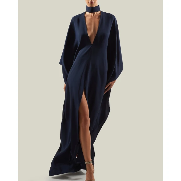 Taller Marmo OOO Kaftan in Midnight Blue | kaftan | Luxury Shoes 