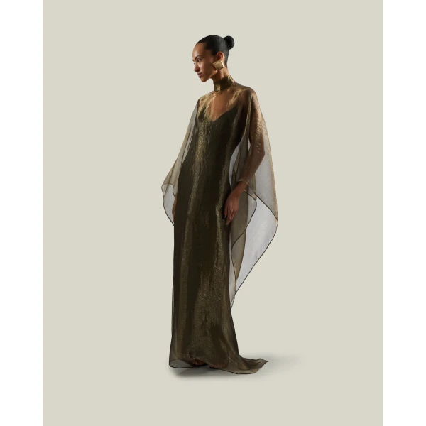 Taller Marmo Sphinx Kaftan in Antique Gold | kaftan | Luxury Shoes 
