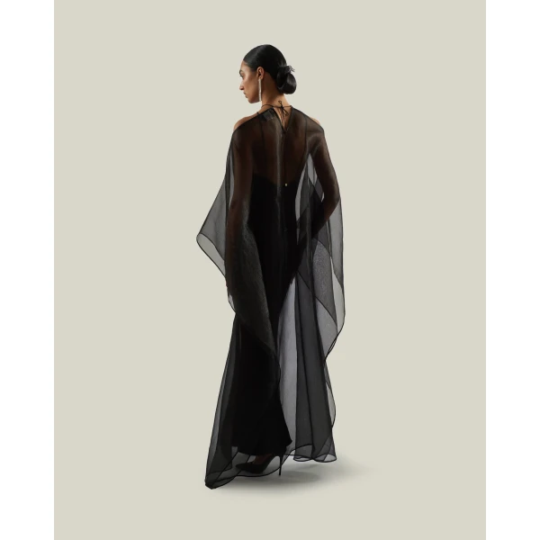 Taller Marmo Sza Sza Fantasma Kaftan in Black | kaftan | Luxury Shoes 