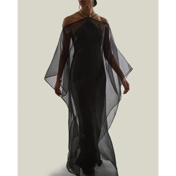 Taller Marmo Sza Sza Fantasma Kaftan in Black | kaftan | Luxury Shoes 
