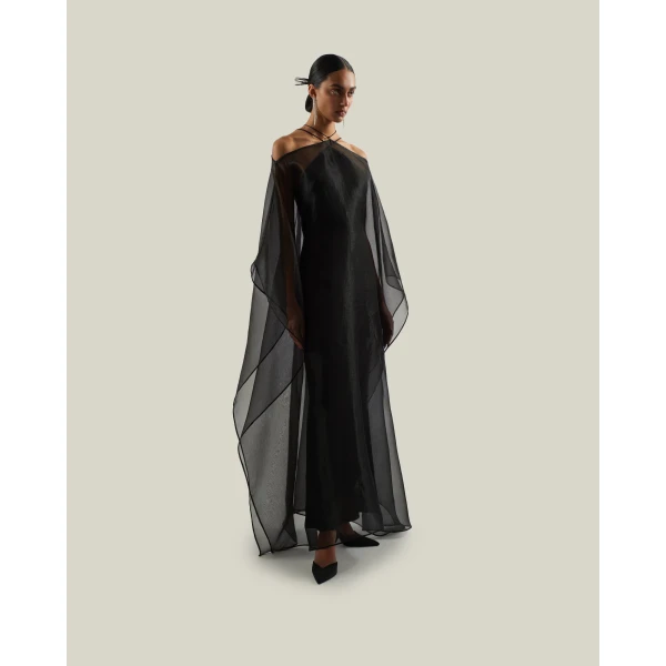 Taller Marmo Sza Sza Fantasma Kaftan in Black | kaftan | Luxury Shoes 