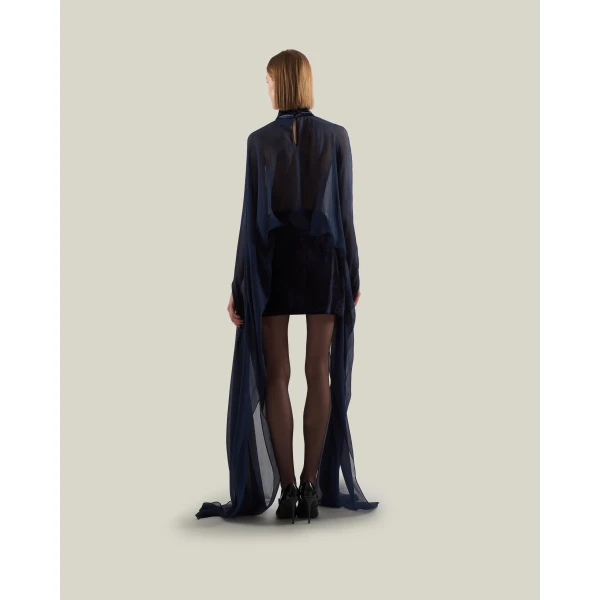 Taller Marmo Valkyria Dress in Midnight Blue | Mini Dresses | Luxury Shoes 