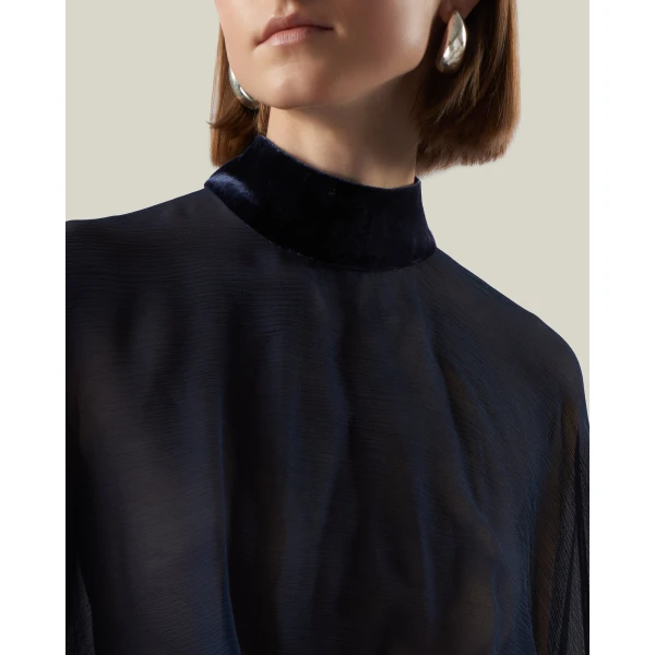 Taller Marmo Valkyria Dress in Midnight Blue | Mini Dresses | Luxury Shoes 