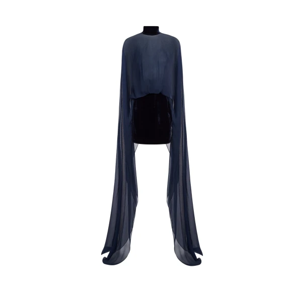 Valkyria Dress in Midnight Blue