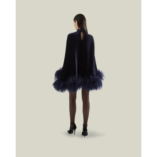 Taller Marmo Velvet Vegas Kaftan in Midnight Blue | kaftan | Luxury Shoes 