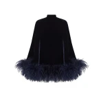 Taller Marmo Velvet Vegas Kaftan in Midnight Blue | Dresses | Luxury Shoes 