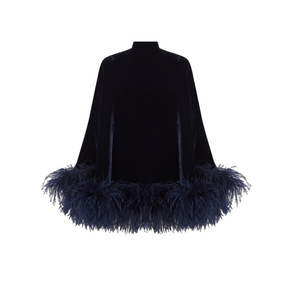 Taller Marmo Velvet Vegas Kaftan in Midnight Blue | Dresses | Luxury Shoes 