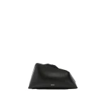 The Attico 8.30PM Oversized Clutch in Black Calf Leather | Clutch Bags | Luxury Shoes 