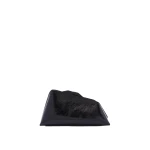 The Attico 8.30PM Oversized Clutch in Black Crackled Leather | Clutch Bags | Luxury Shoes 