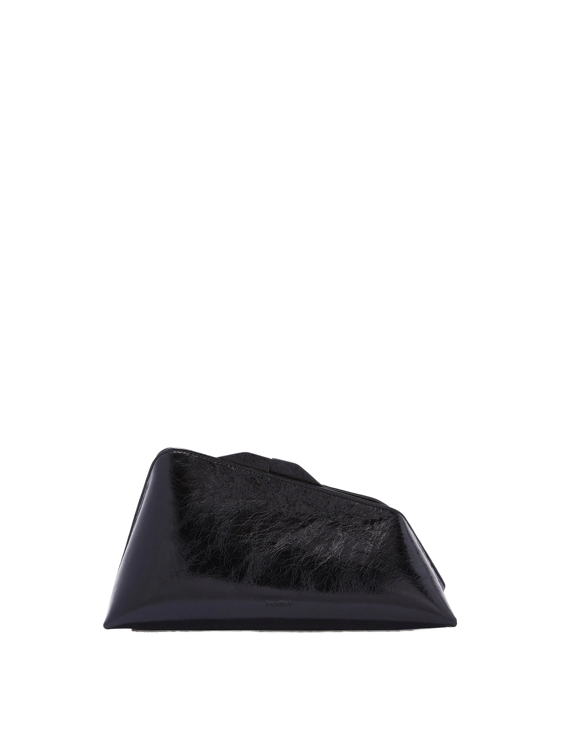The Attico 8.30PM Oversized Clutch in Black Crackled Leather The Attico 8.30PM Oversized Clutch in Black Crackled Leather | Clutch Bags | Luxury Shoes