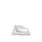 The Attico 8.30PM Oversized Clutch in Silver | Clutch Bags | Luxury Shoes 