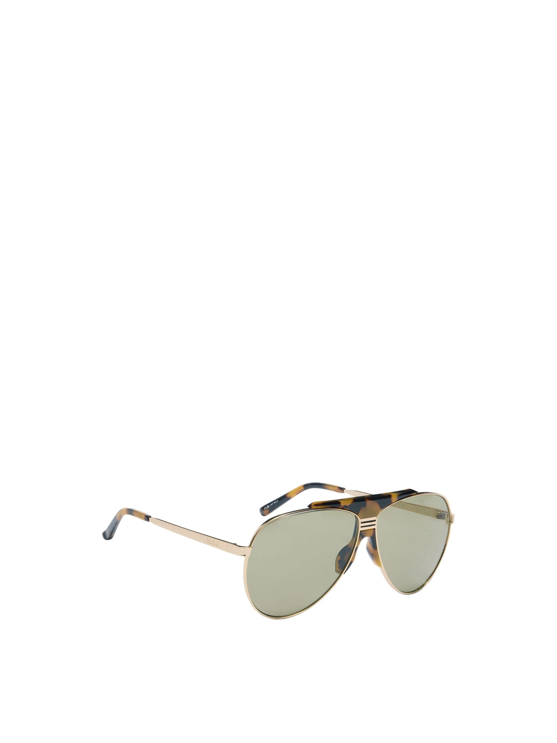 The Attico Aviator Sunglasses in Gold and Green The Attico Aviator Sunglasses in Gold and Green | Sunglasses | Luxury Shoes