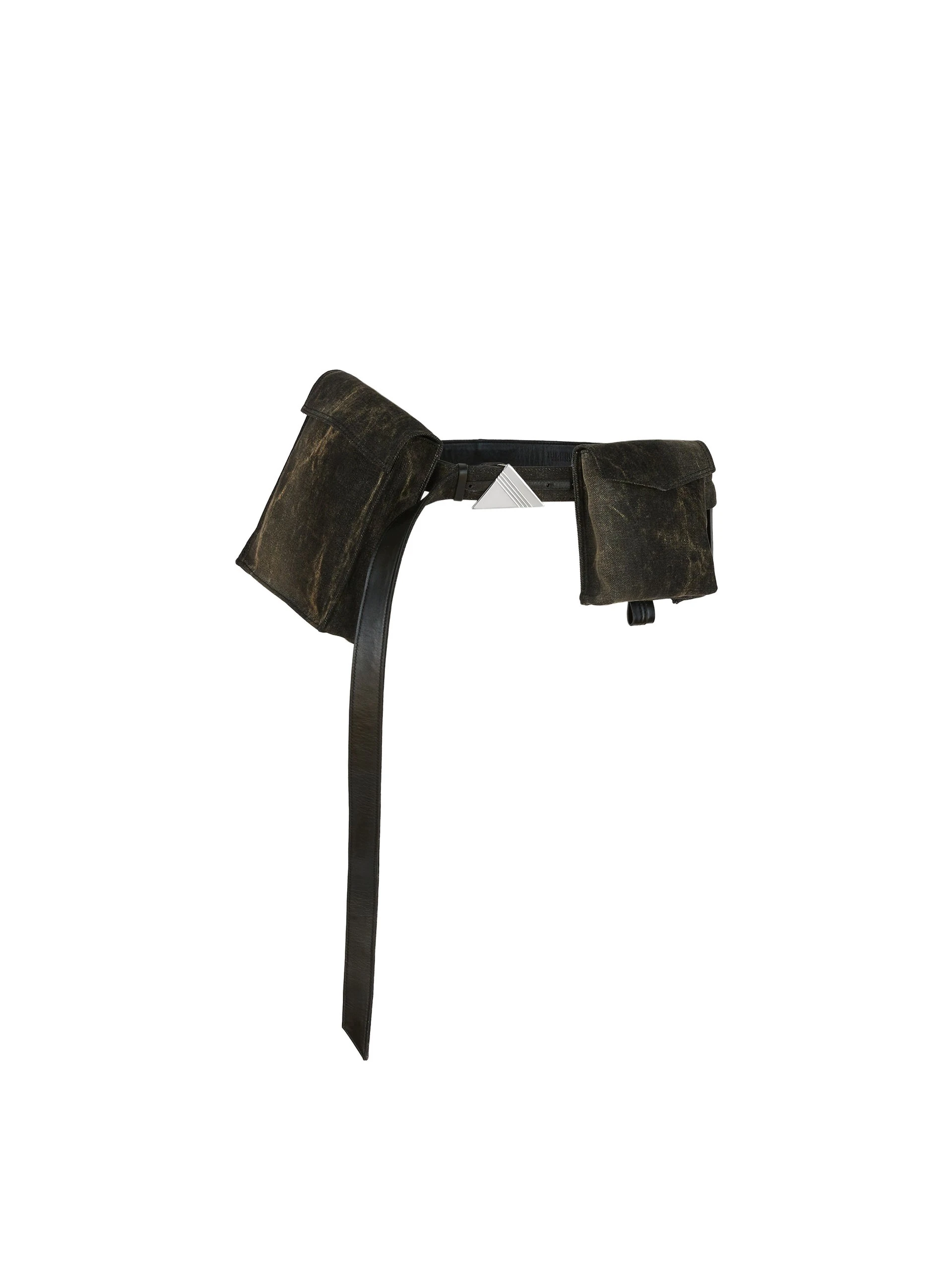 The Attico Belt in Dark Grey and Sand The Attico Belt in Dark Grey and Sand | Belts | Luxury Shoes
