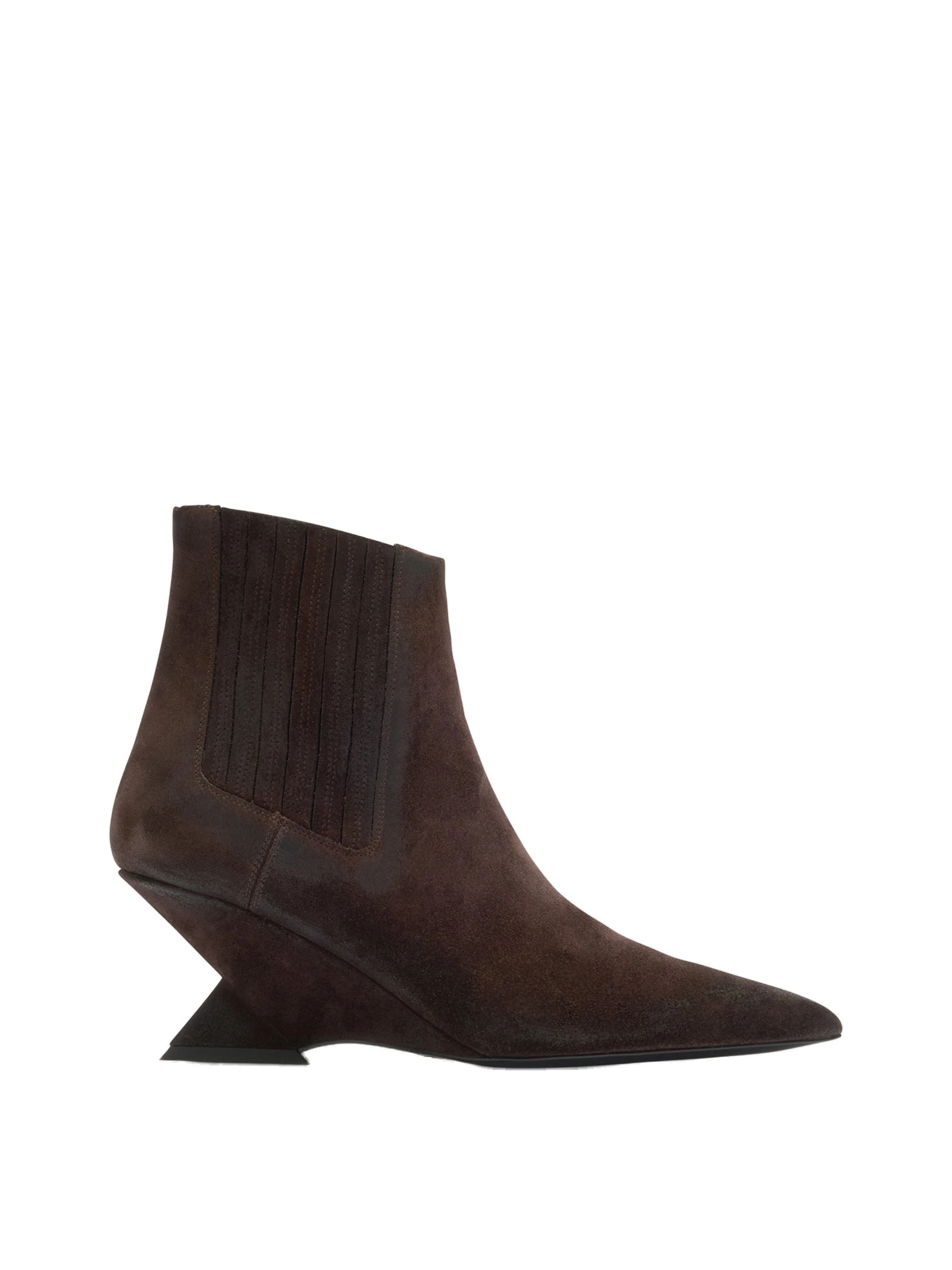 The Attico Cheope Ankle Boots in Dark Brown The Attico Cheope Ankle Boots in Dark Brown | Boots | Luxury Shoes