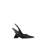 The Attico Cheope Slingback Pumps in Black | Heels | Luxury Shoes 