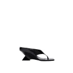 The Attico Cheope Thong Sandals in Black | Sandals | Luxury Shoes 