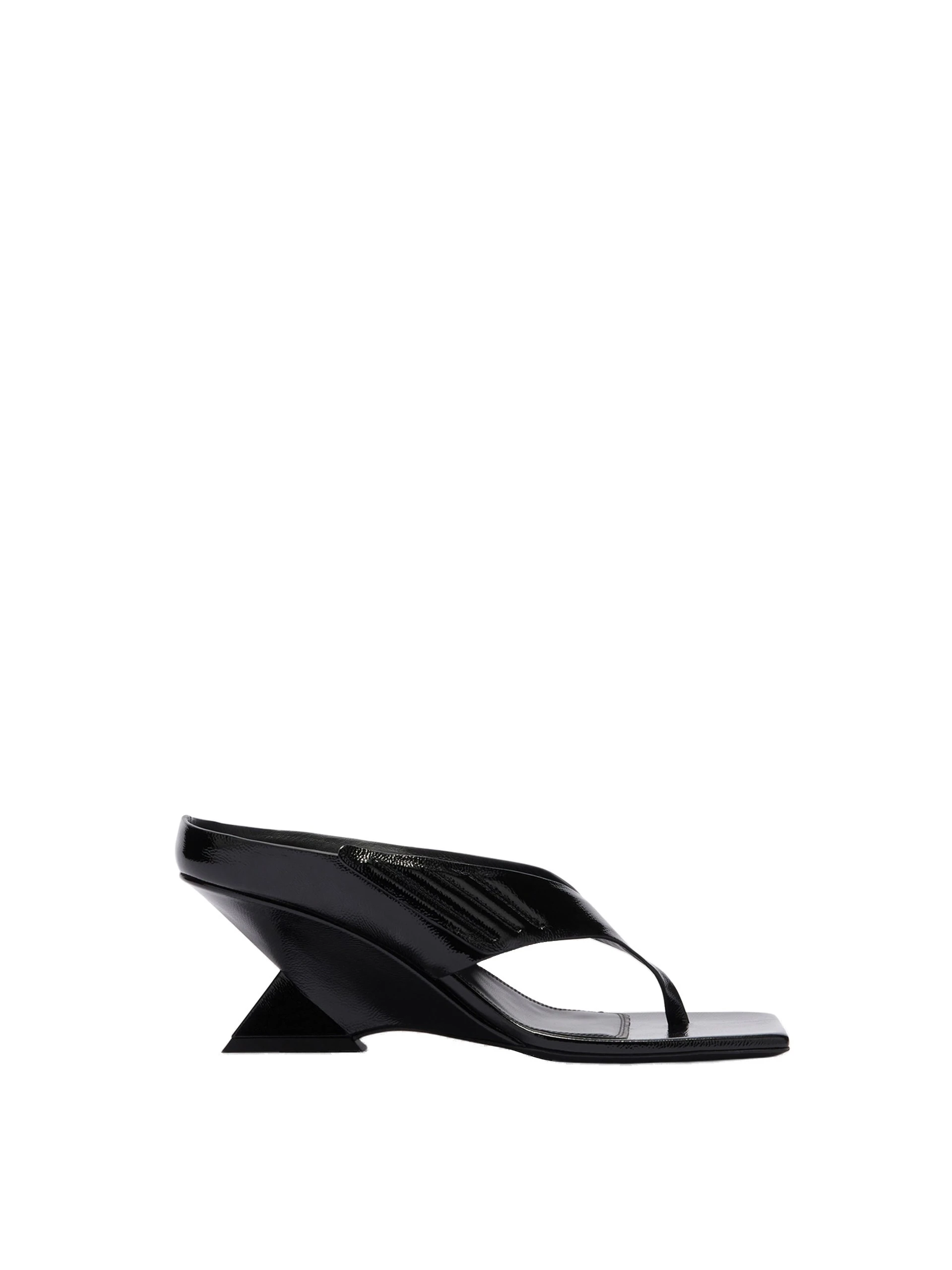 The Attico Cheope Thong Sandals in Black The Attico Cheope Thong Sandals in Black | Sandals | Luxury Shoes