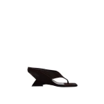 The Attico Cheope Thong Sandals in Dark Brown | Sandals | Luxury Shoes 