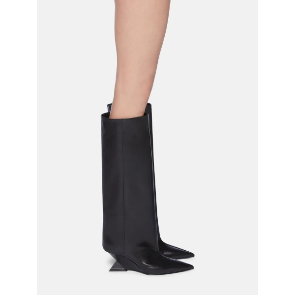 The Attico Cheope Tube Boots in Black | Boots | Luxury Shoes 
