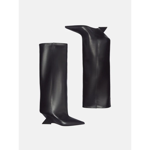 The Attico Cheope Tube Boots in Black | Boots | Luxury Shoes 