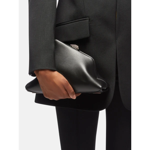 The Attico Day Off Small Clutch in Black | Clutch Bags | Luxury Shoes 