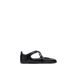 The Attico Floor 01 Ballerina Flats in Black Brushed Leather | Flats | Luxury Shoes 