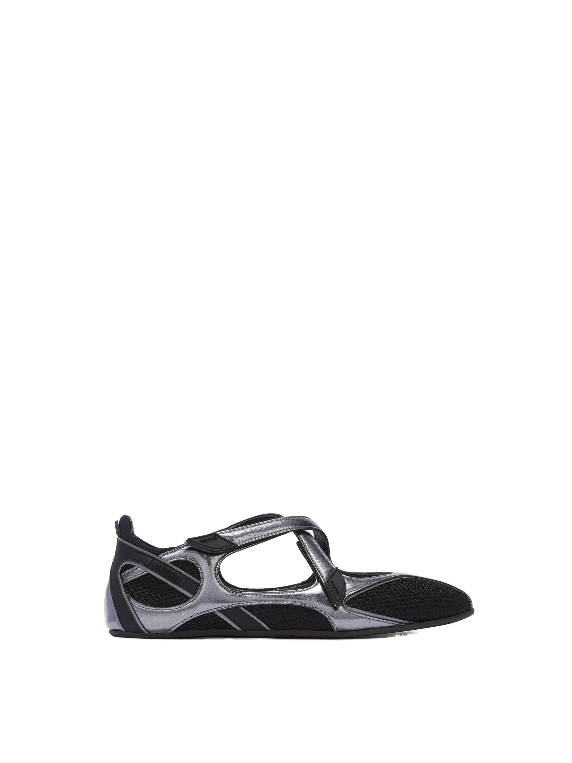 The Attico Floor 01 Ballerina Flats in Black and Metallic The Attico Floor 01 Ballerina Flats in Black and Metallic | Flats | Luxury Shoes