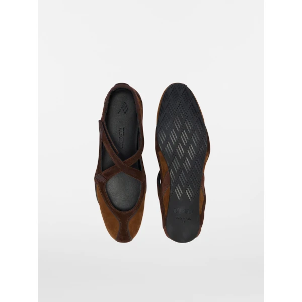 The Attico Floor 01 Ballerina Flats in Brown | Flats | Luxury Shoes 