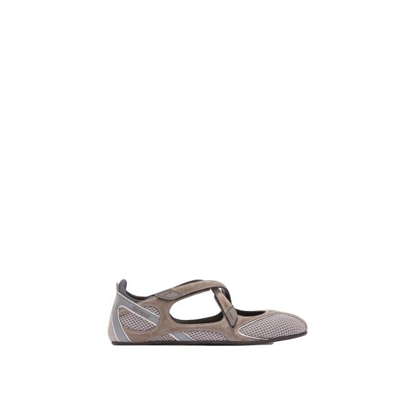 The Attico Floor 01 Ballerina Flats in Grey | Flats | Luxury Shoes 