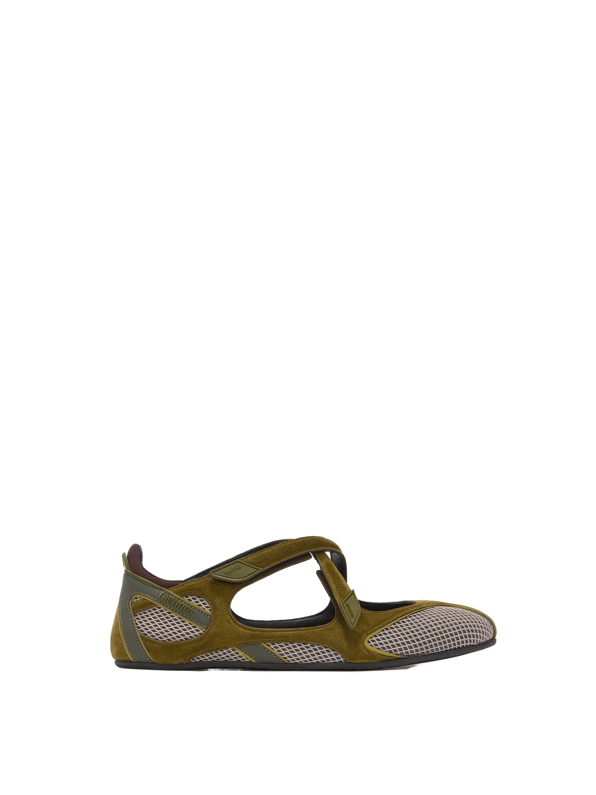 The Attico Floor 01 Ballerina Flats in Military Green The Attico Floor 01 Ballerina Flats in Military Green | Flats | Luxury Shoes