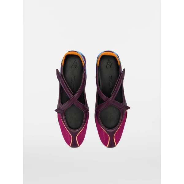 The Attico Floor 01 Ballerina Flats in Purple | Flats | Luxury Shoes 