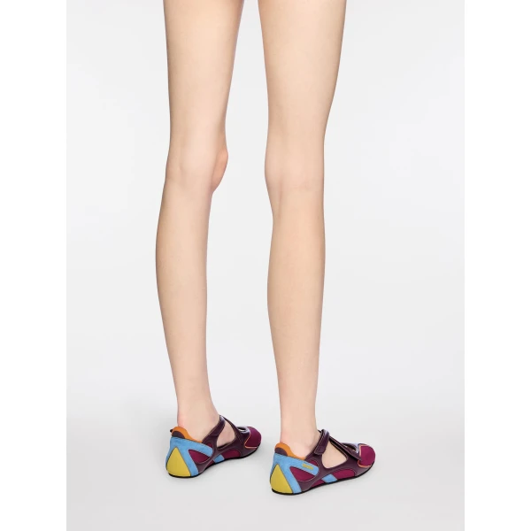 The Attico Floor 01 Ballerina Flats in Purple | Flats | Luxury Shoes 