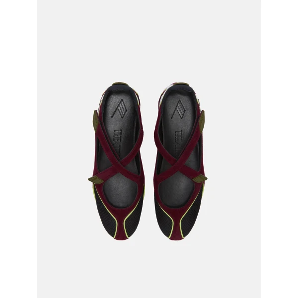 The Attico Floor 01 Ballerina Flats in Violet and Black | Flats | Luxury Shoes 