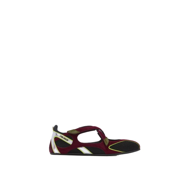 The Attico Floor 01 Ballerina Flats in Violet and Black | Flats | Luxury Shoes 