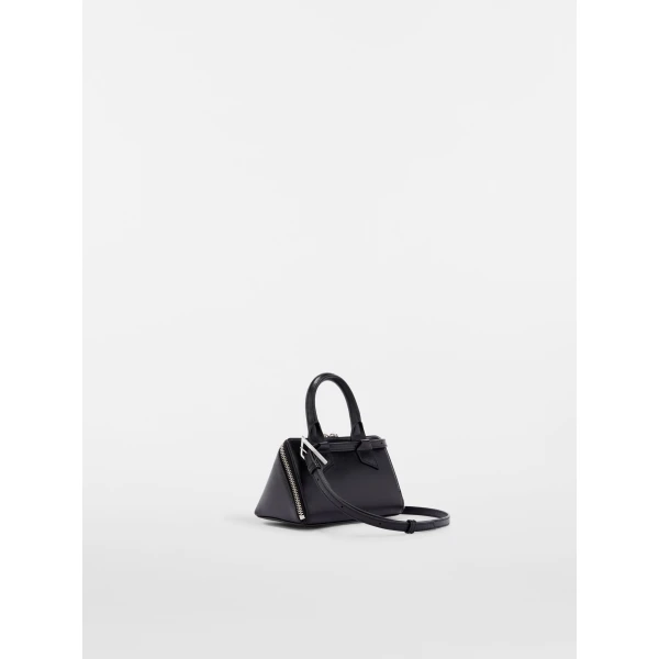 The Attico Friday Mini Bag in Black Calf Leather | Mini Bags | Luxury Shoes 