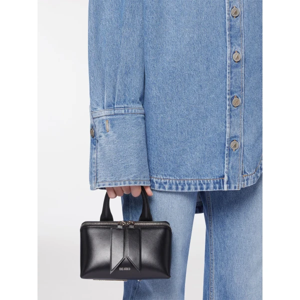 The Attico Friday Mini Bag in Black Calf Leather | Mini Bags | Luxury Shoes 