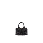 The Attico Friday Mini Bag in Black Crackled Leather | Mini Bags | Luxury Shoes 