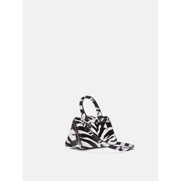 The Attico Friday Mini Bag in White and Black | Mini Bags | Luxury Shoes 
