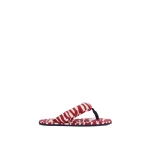 The Attico Indie Flat Thong Sandals in Red and Milk | Flats | Luxury Shoes 