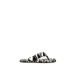 The Attico Indie Flat Thong Sandals in White and Black | Flats | Luxury Shoes 