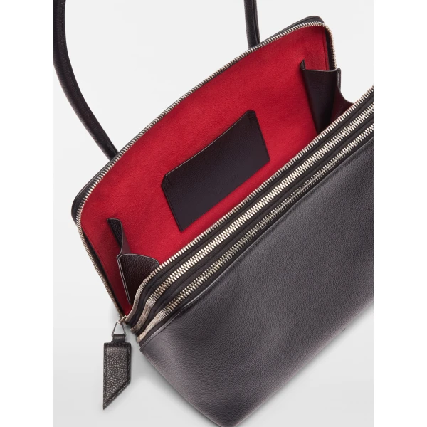 The Attico L'altra di Milano Shoulder Bag in Black | Shoulder & Crossbody Bags | Luxury Shoes 