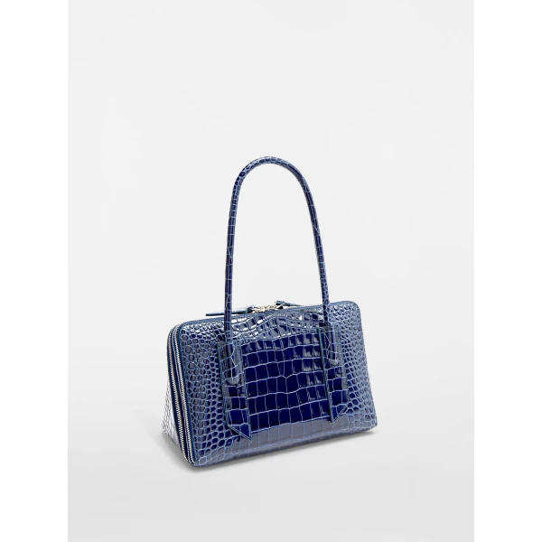 The Attico L'altra di Milano Shoulder Bag in Dark Blue | Shoulder & Crossbody Bags | Luxury Shoes 