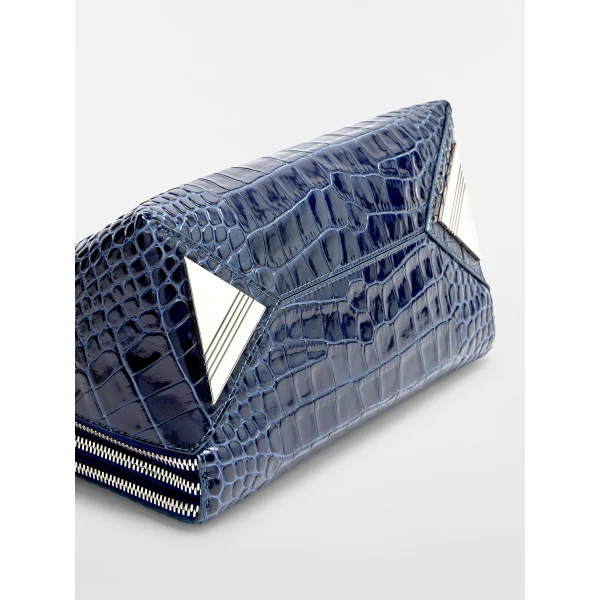 The Attico L'altra di Milano Shoulder Bag in Dark Blue | Shoulder & Crossbody Bags | Luxury Shoes 