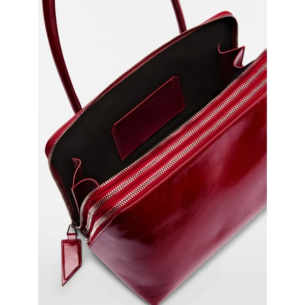 The Attico L'altra di Milano Shoulder Bag in Deep Red | Shoulder & Crossbody Bags | Luxury Shoes 