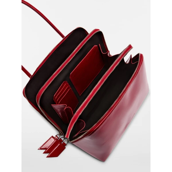 The Attico L'altra di Milano Shoulder Bag in Deep Red | Shoulder & Crossbody Bags | Luxury Shoes 