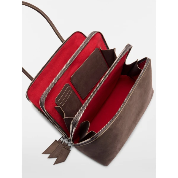 The Attico L'altra di Milano Shoulder Bag in Grey | Shoulder & Crossbody Bags | Luxury Shoes 