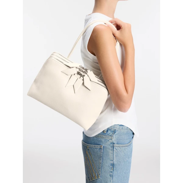 The Attico L'altra di Milano Shoulder Bag in Sand | Shoulder & Crossbody Bags | Luxury Shoes 
