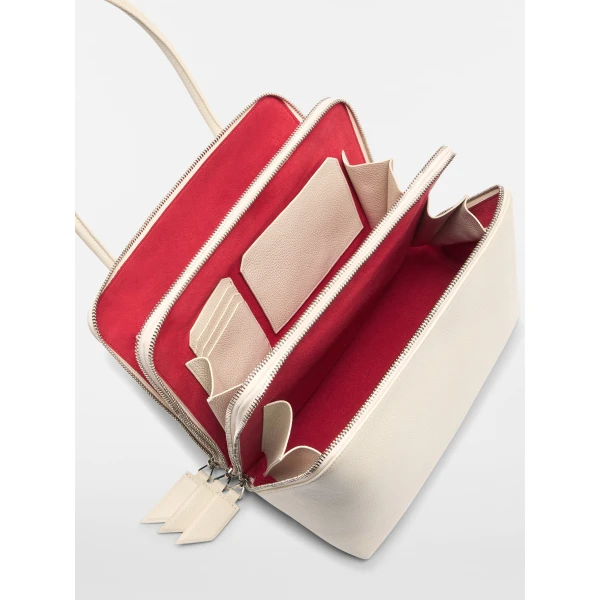 The Attico L'altra di Milano Shoulder Bag in Sand | Shoulder & Crossbody Bags | Luxury Shoes 