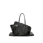 The Attico La Passeggiata Large Top Handle Bag in Black | Totes & Top-Handle Bags | Luxury Shoes 